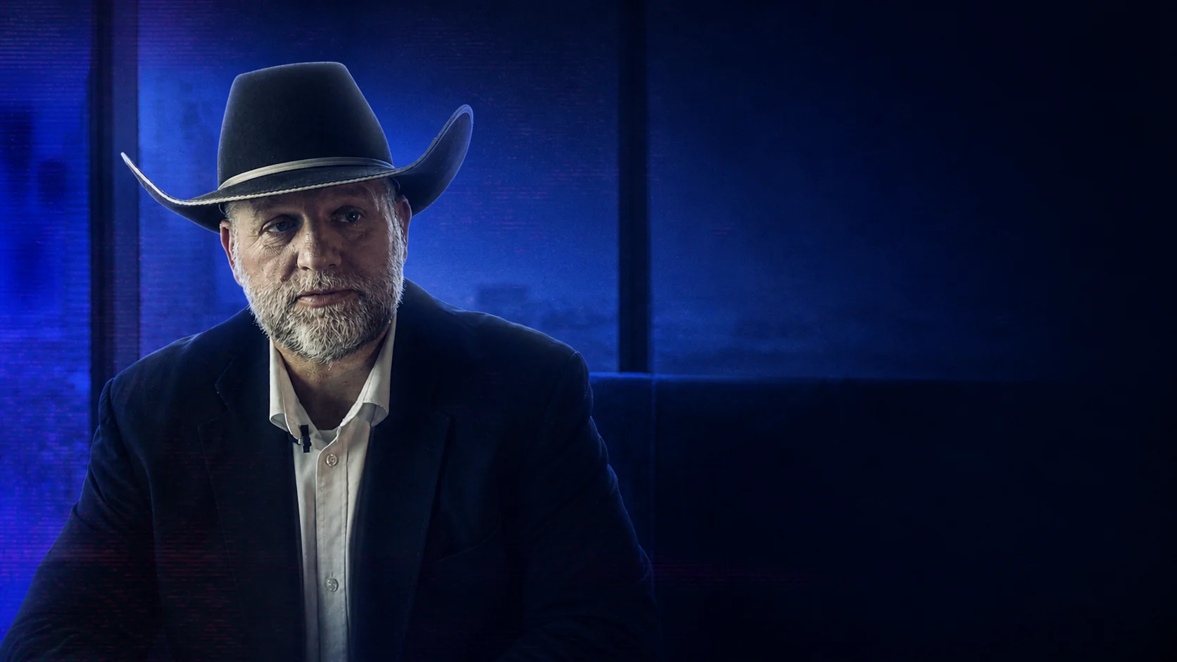 Portrait treatment of Ammon Bundy