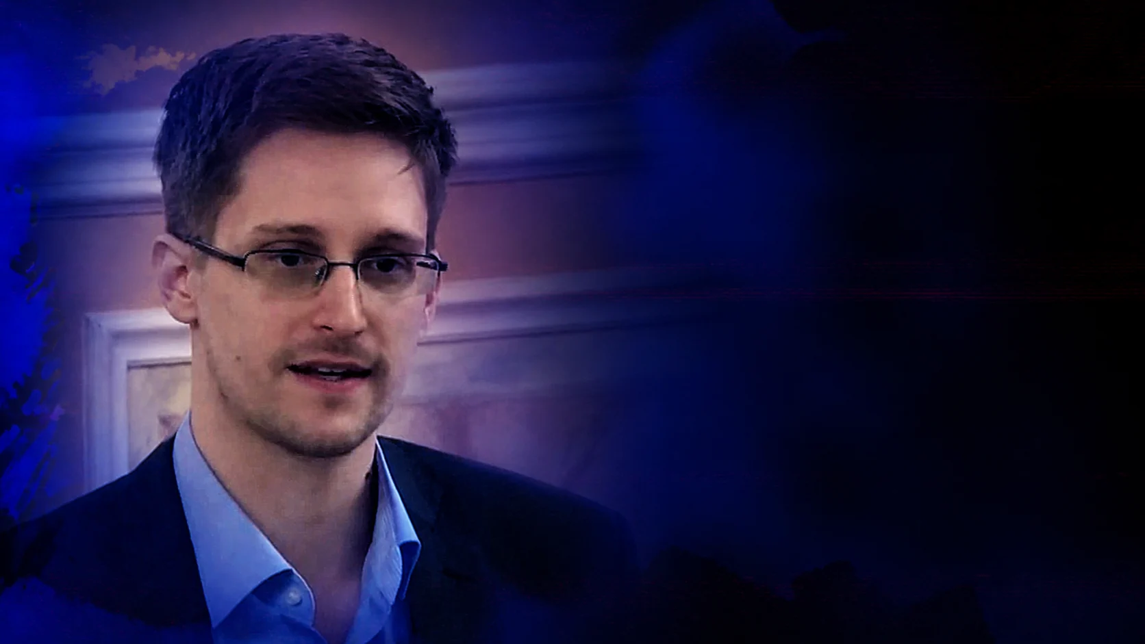 Portrait treatment of Edward Snowden